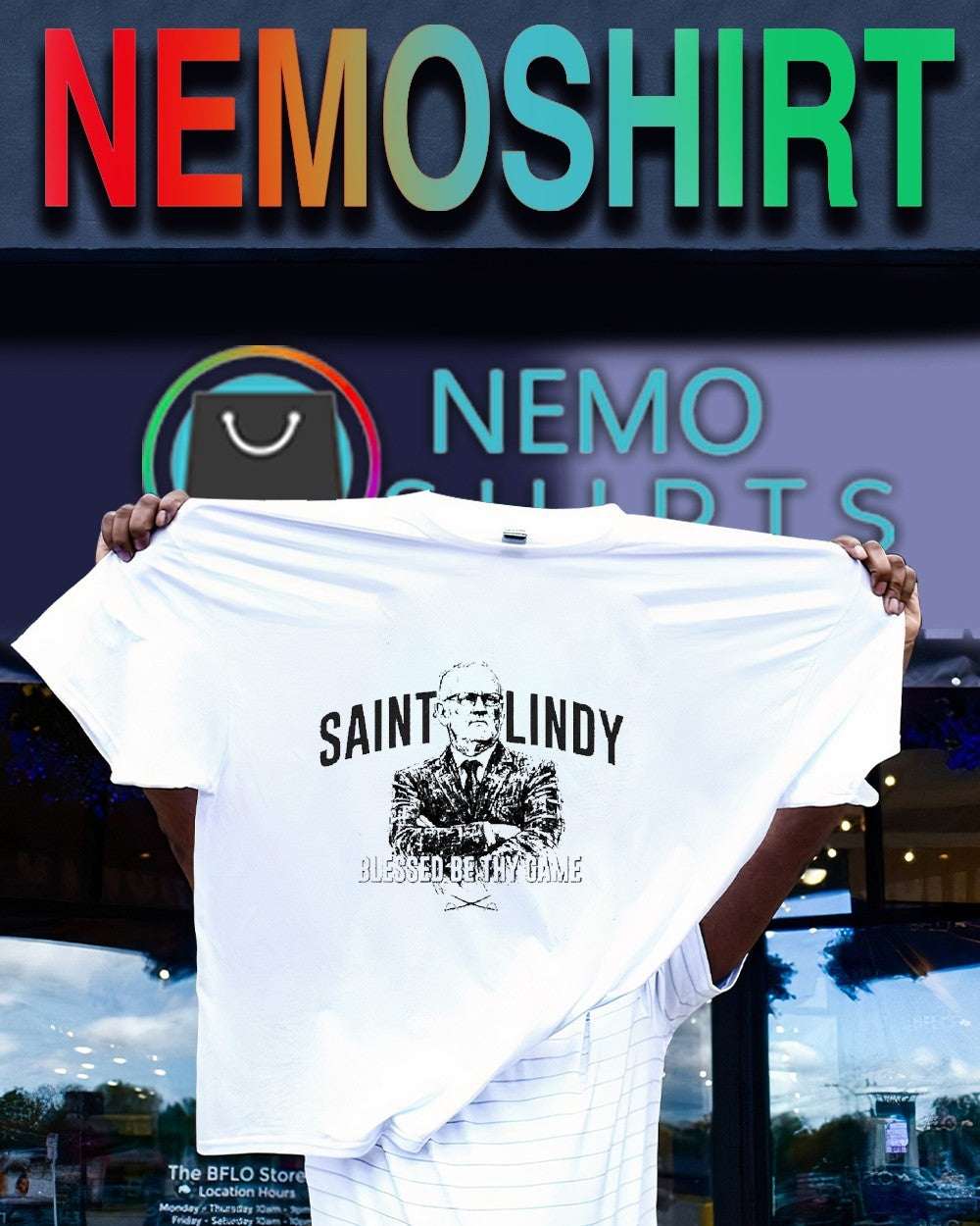 Saint Lindy Ruff blessed be thy game Buffalo Sabres shirt