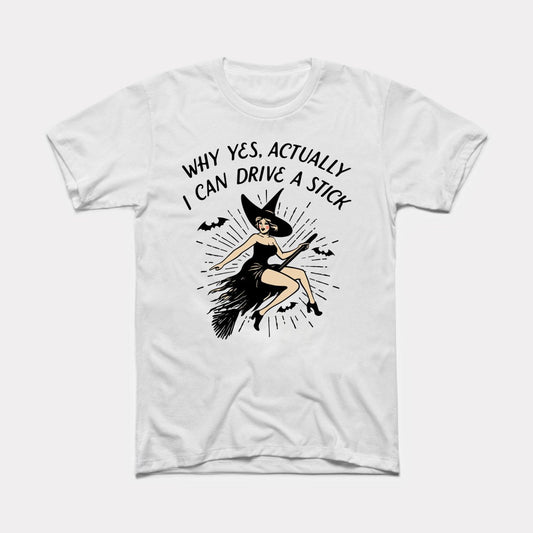 I Can Drive A Stick Adult Unisex Tee