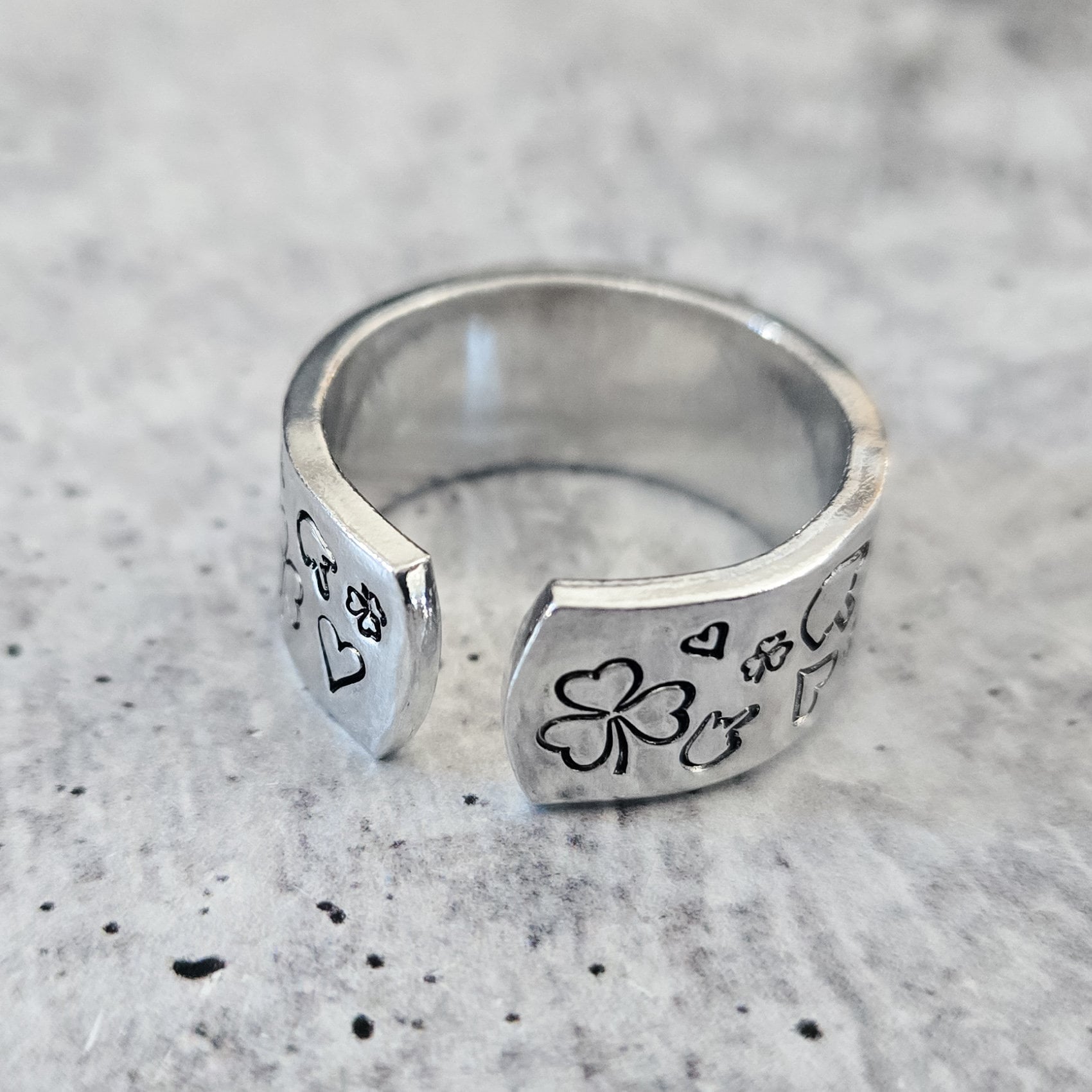 Middle Finger Shamrock St. Patrick's Day Ring