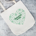 Custom St. Patrick's Day Shamrock Heart Tote Bag