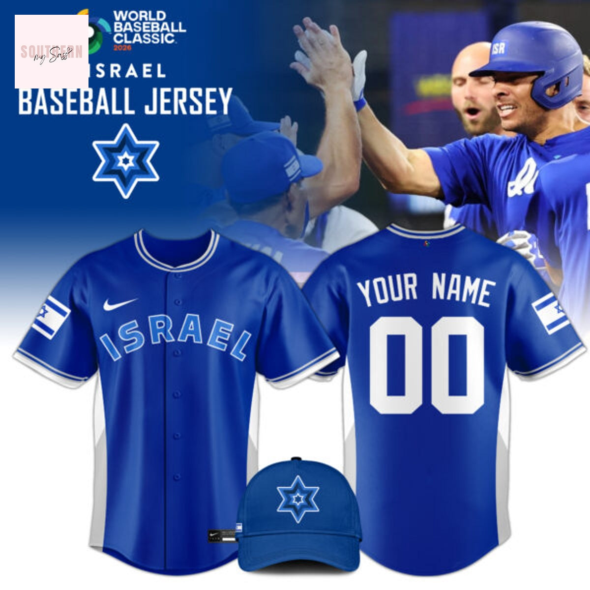 Israel Baseball 2026 World Baseball Jersey