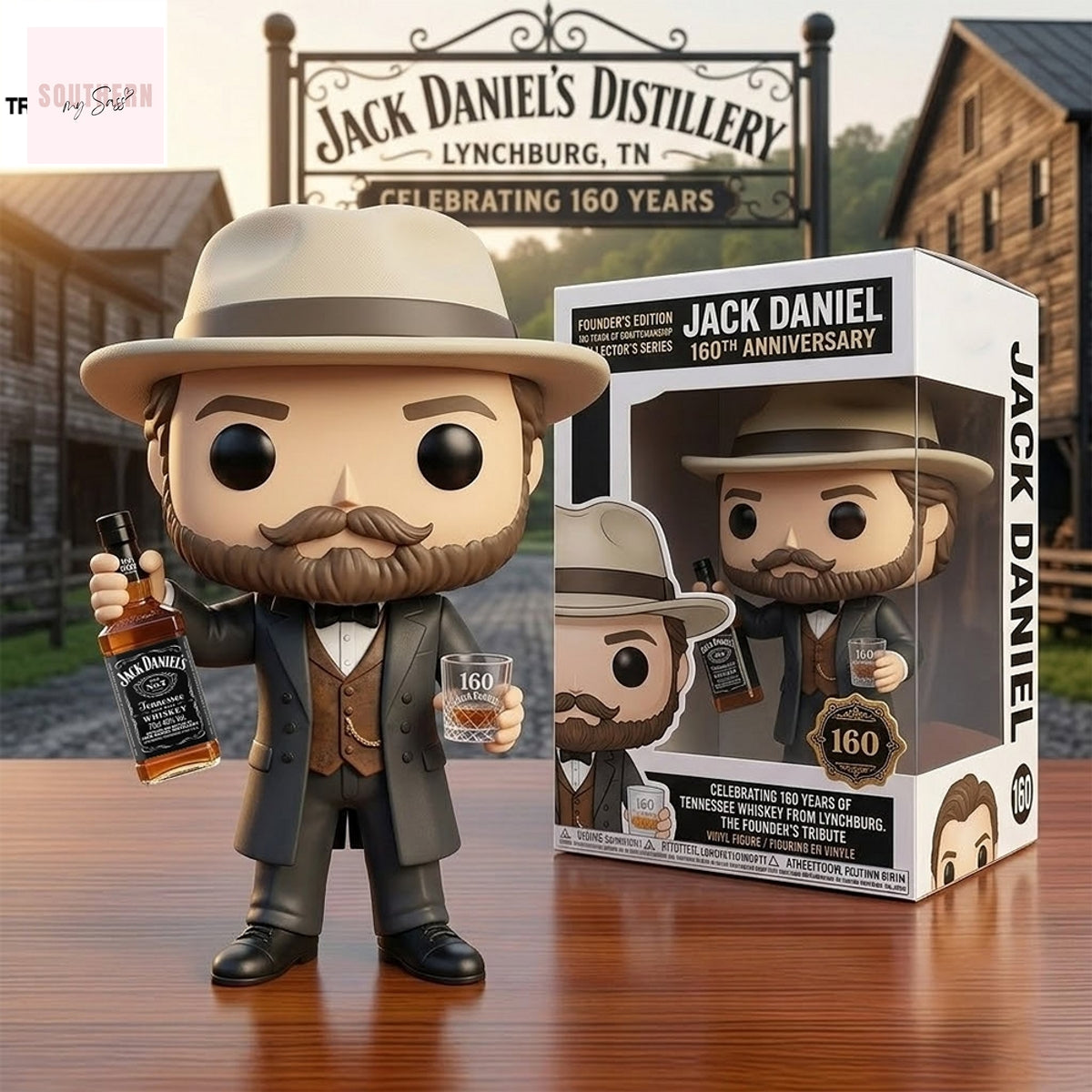 Jack Daniels 160Th Anniversary Commemorative Pop Figure Doll