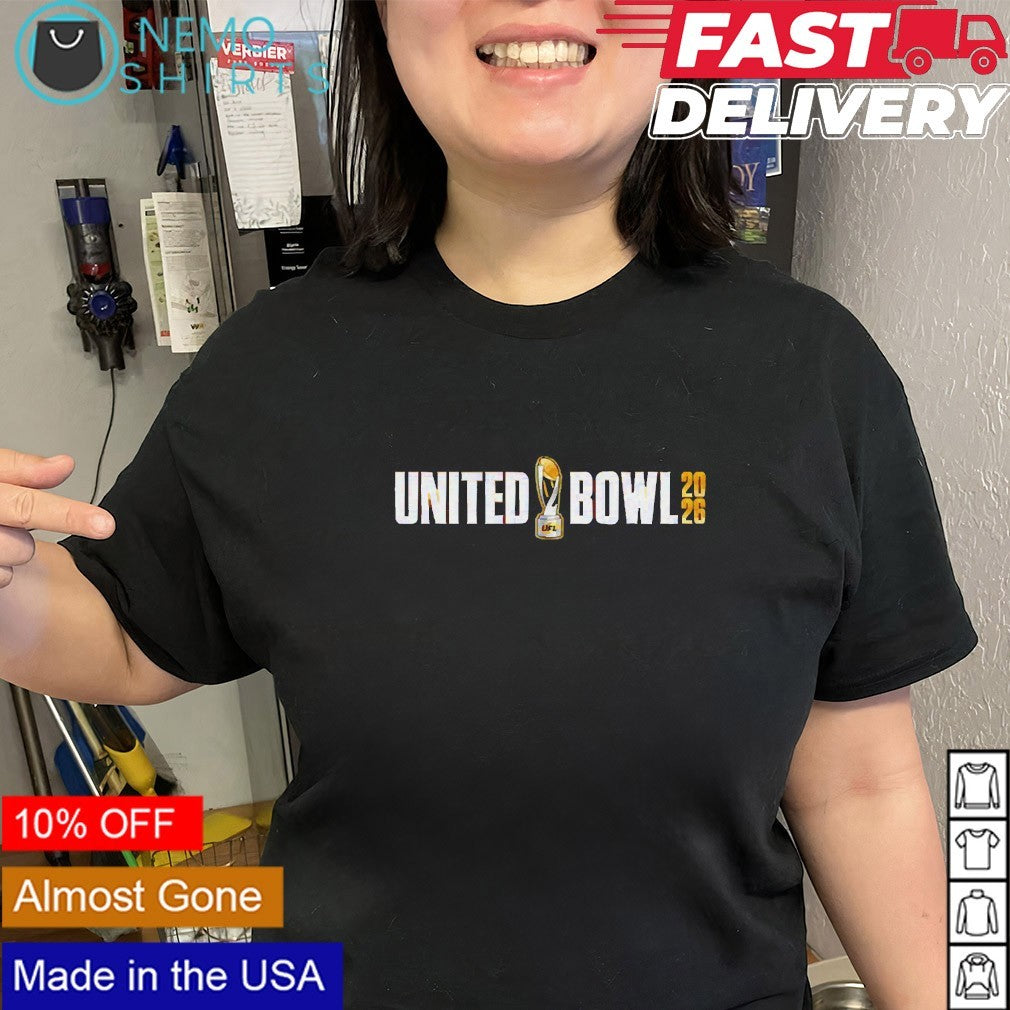 UFL 2026 United Bowl Horizontal logo shirt