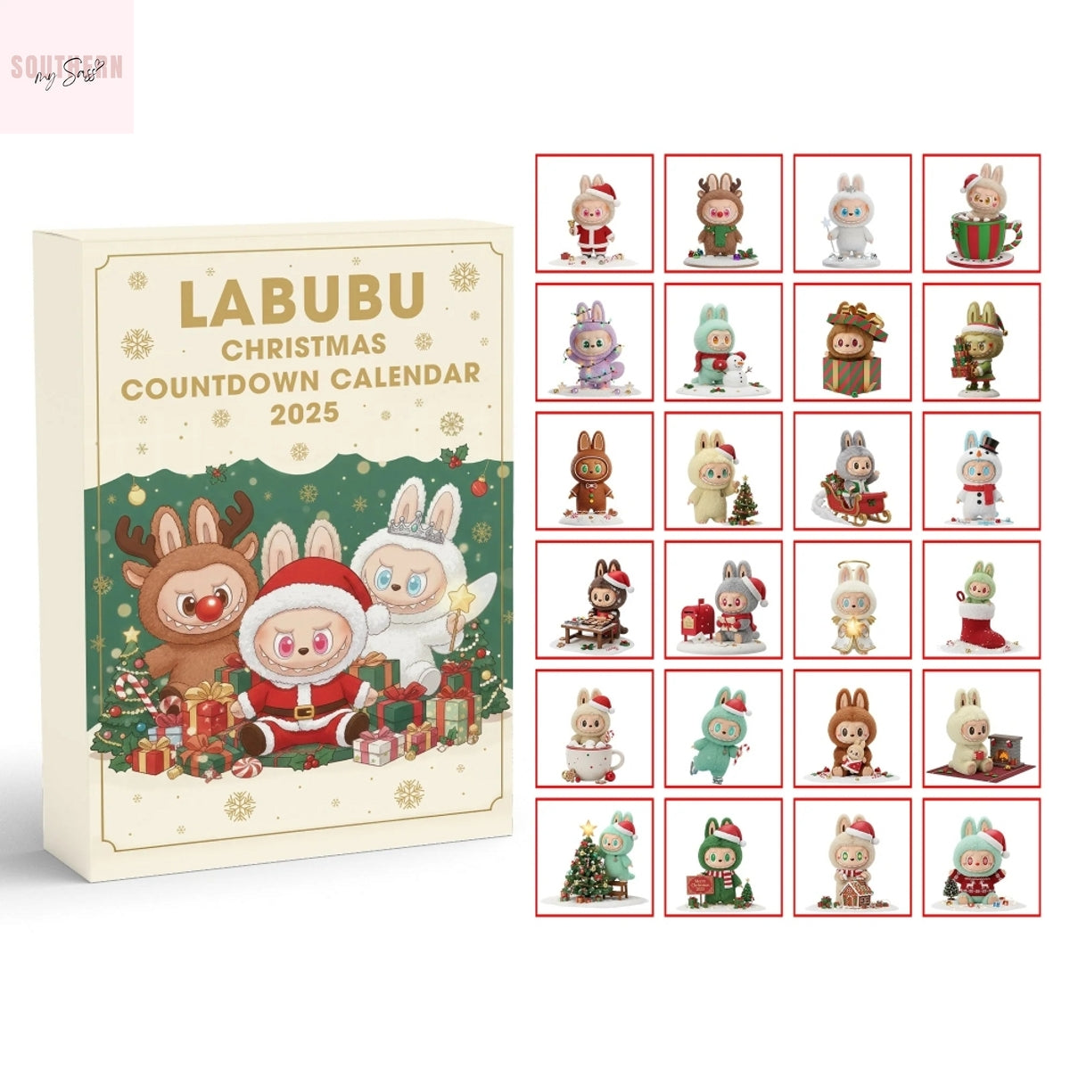 Labubu Christmas Countdown Advent Calendar 2025