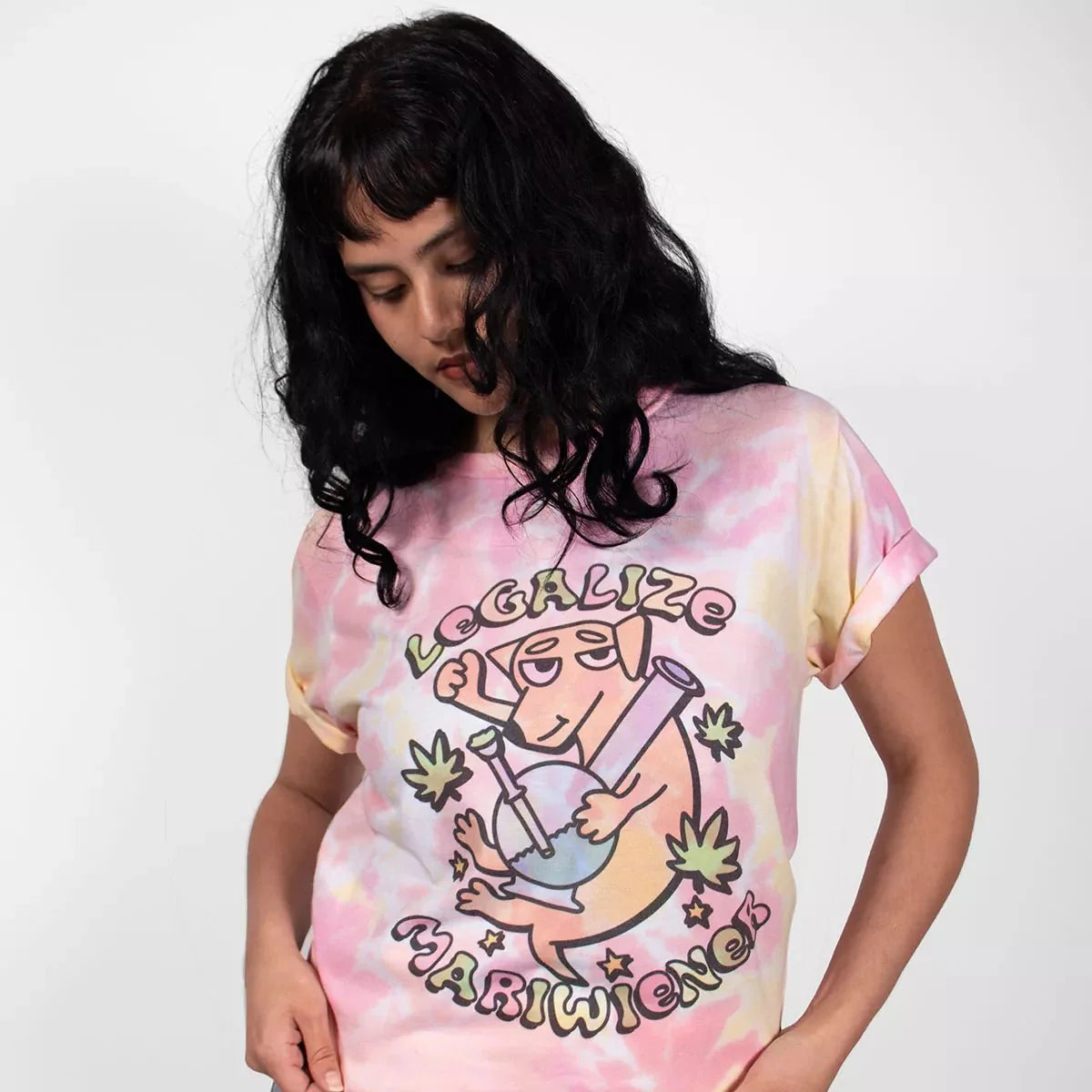 legalize mariwiener unisex tee | tie-dye