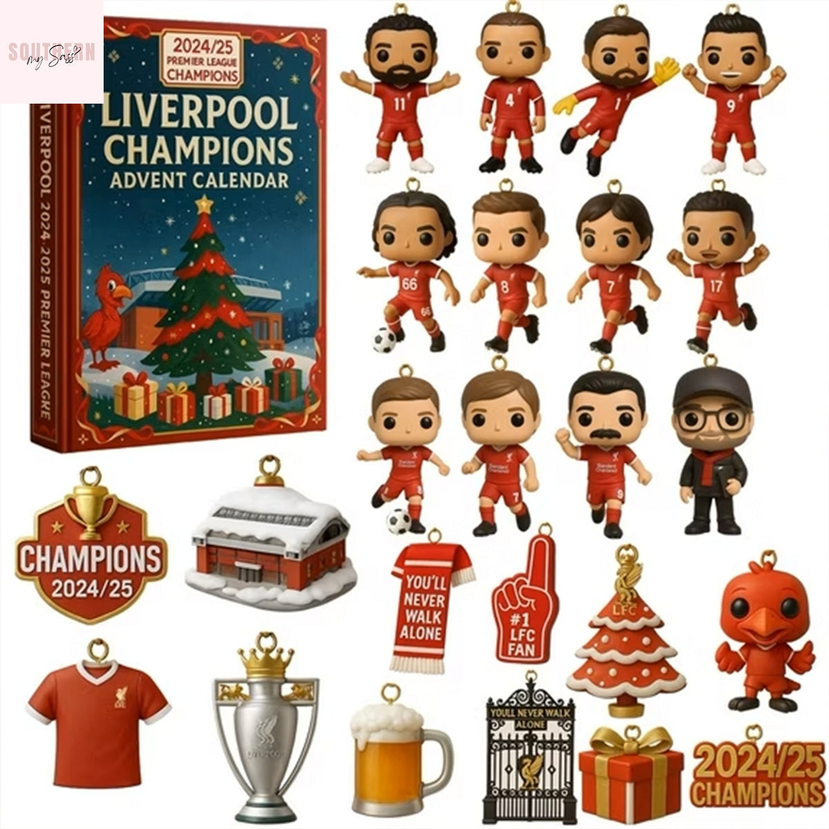 Liverpool Fc Football 2025 Advent Calendar