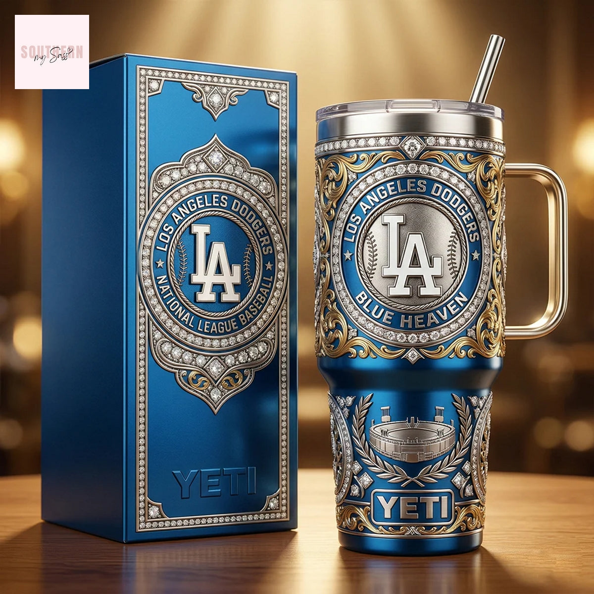 Los Angeles Dodgers National League Baseball Tumbler