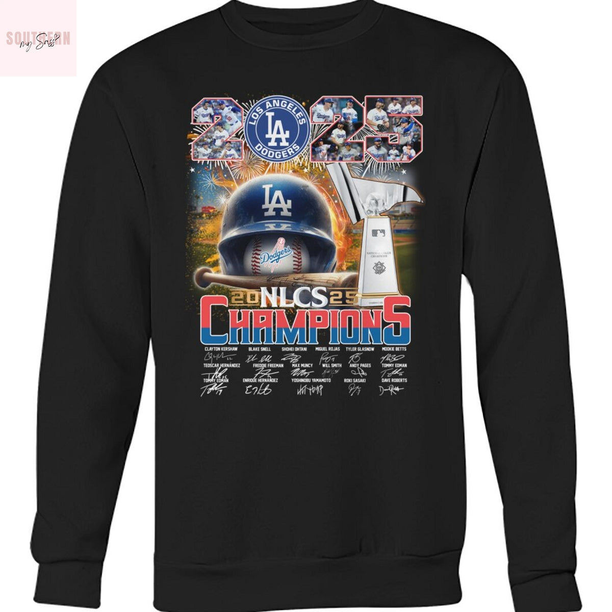 Los Angeles Dodgers NLCS 2025 Signature Unisex T-Shirt