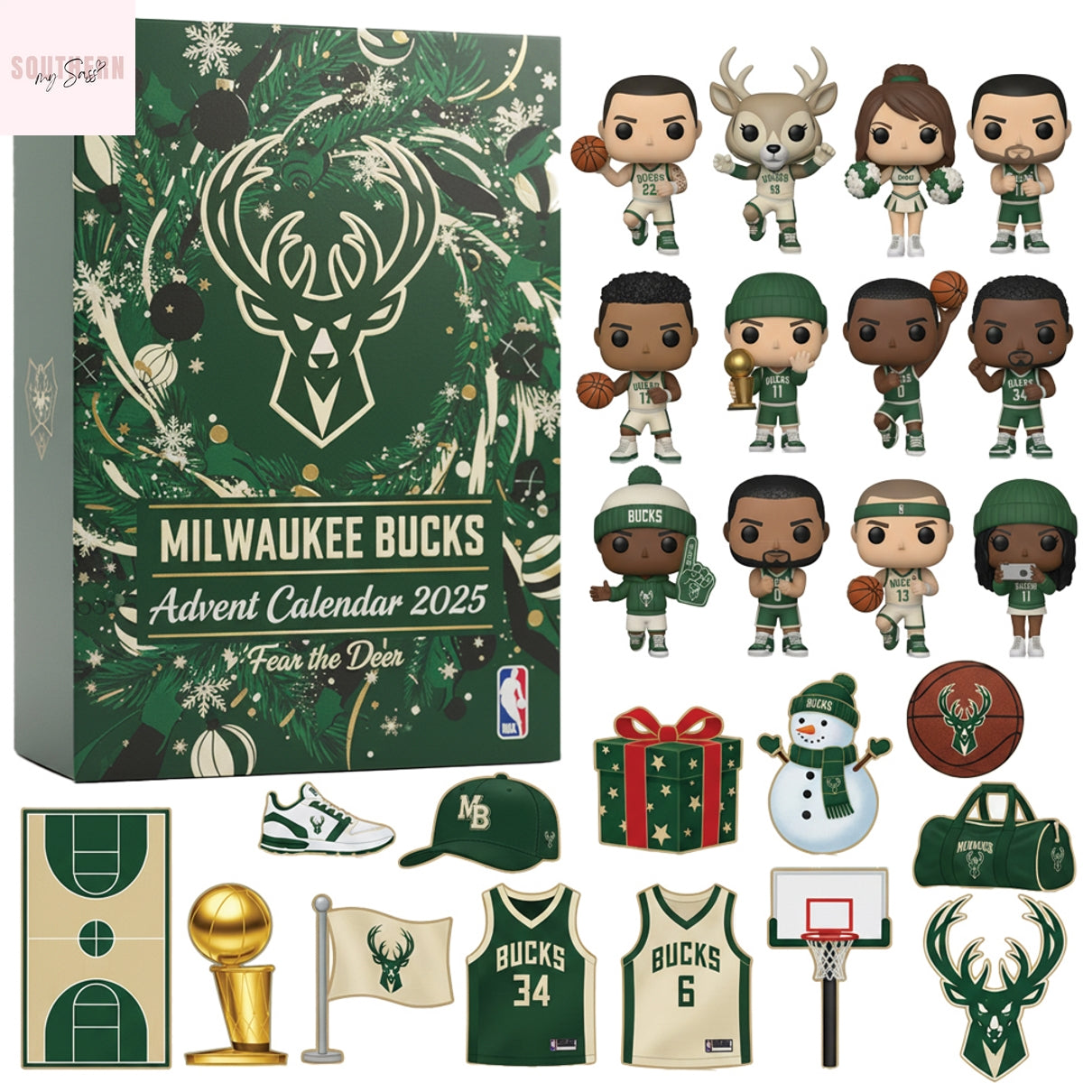 Milwaukee Bucks Advent Calendar 2025 Fear the Deer