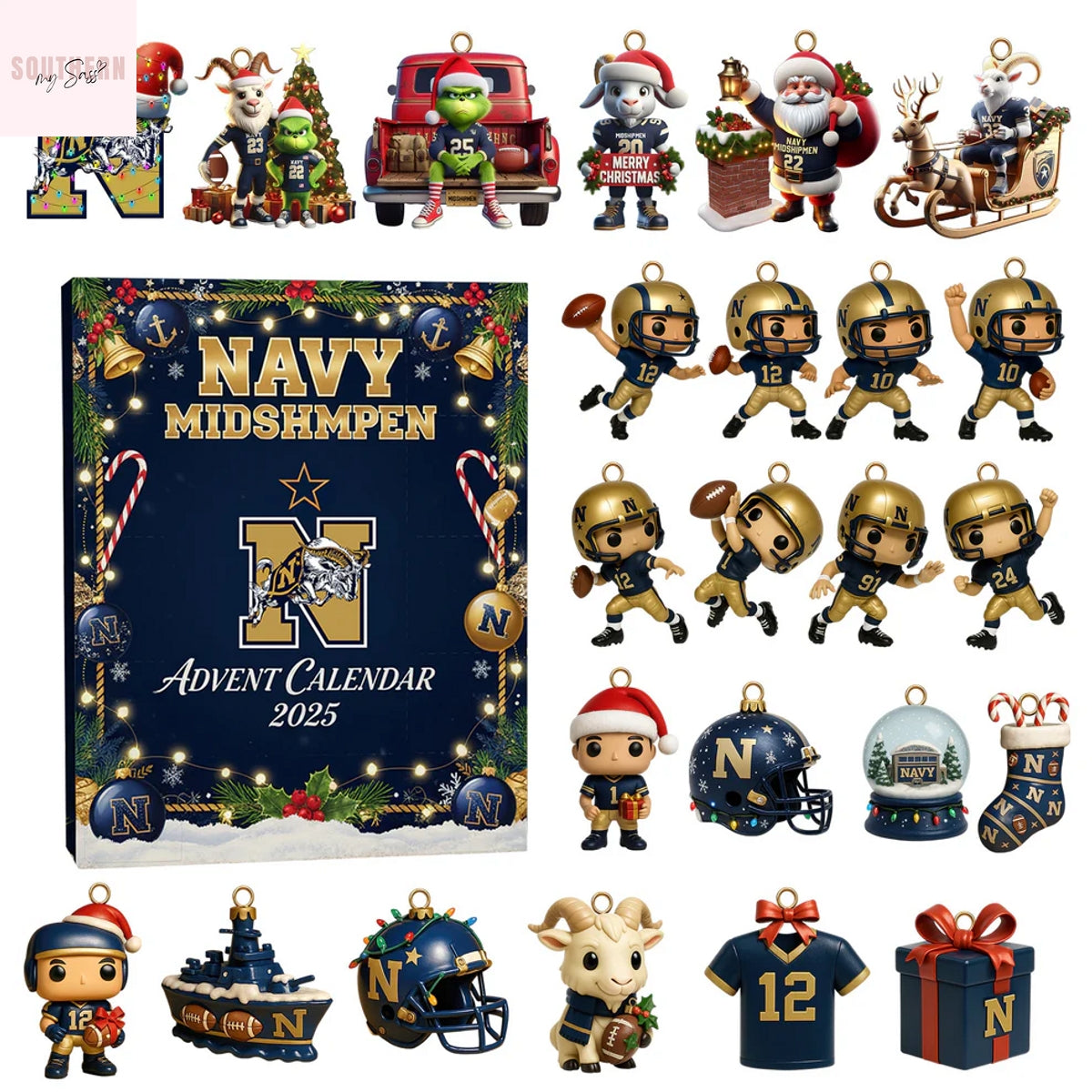 Navy Midshipmen Football 2025 Advent Calendar