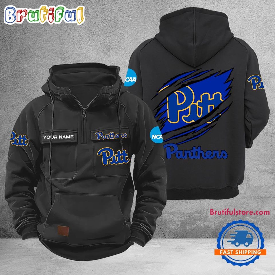 Pittsburgh Panthers Sport Team Custom Name Cargo Hoodie