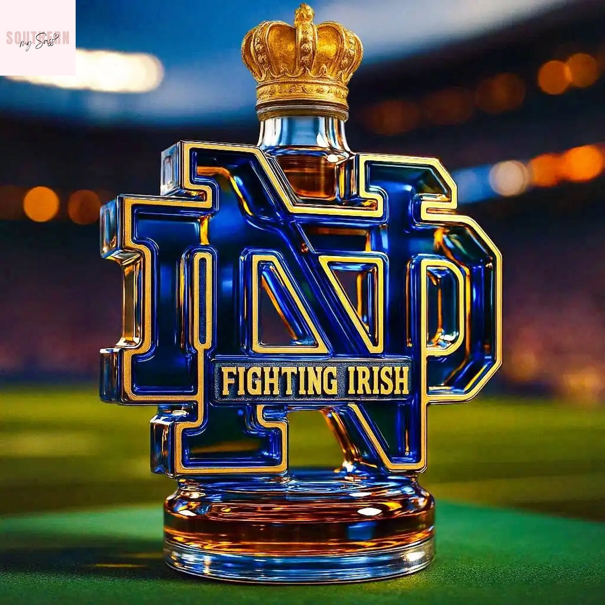 Notre Dame Fighting Irish Whiskey Bottle