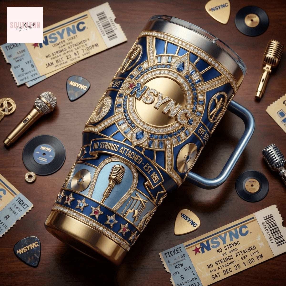 NSYNC No Strings Attached Est 1995 Tumbler