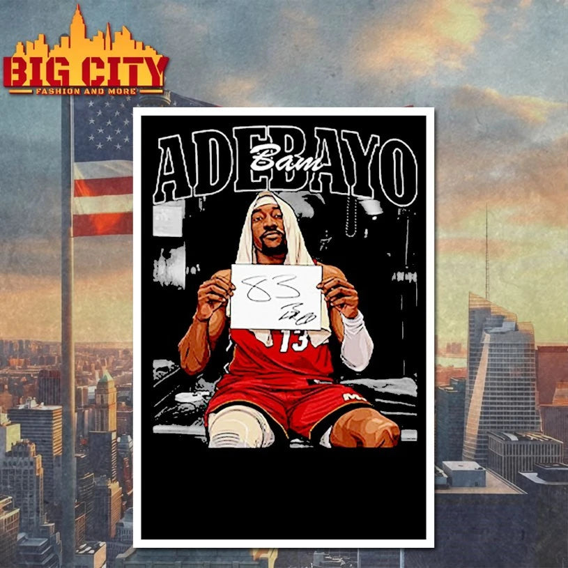 Official Bam Adebayo 83 Point photo T-shirt