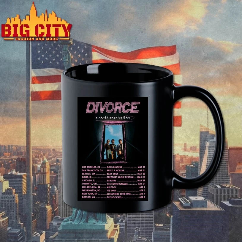 Official Divorce A North America 2026 Tour Poster T-shirt