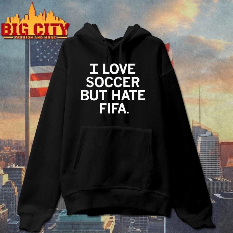 Official I love soccer but hate fifa T-shirt