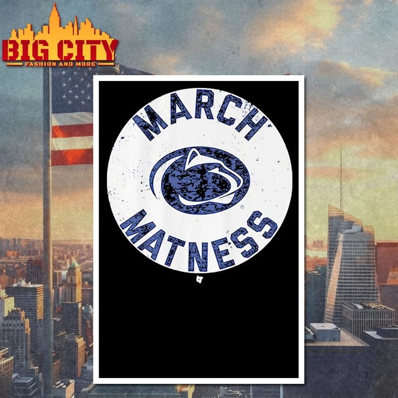 Official March Madness 2026 Penn State Wrestling logo T-shirt