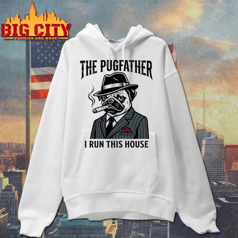 Official The Pugfather I run this house T-shirt