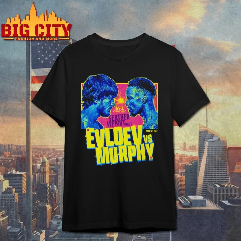 Official UFC Fight Night 2026 Evloev Vs. Murphy Match Up T-shirt