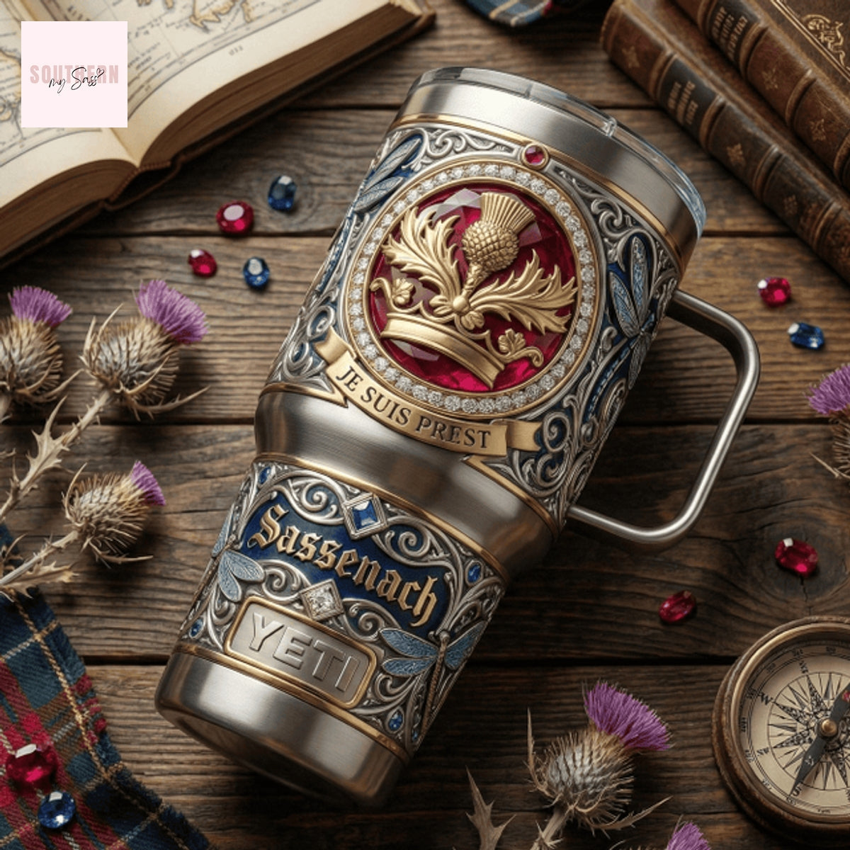 Outlander Je Suis Prest Tumbler