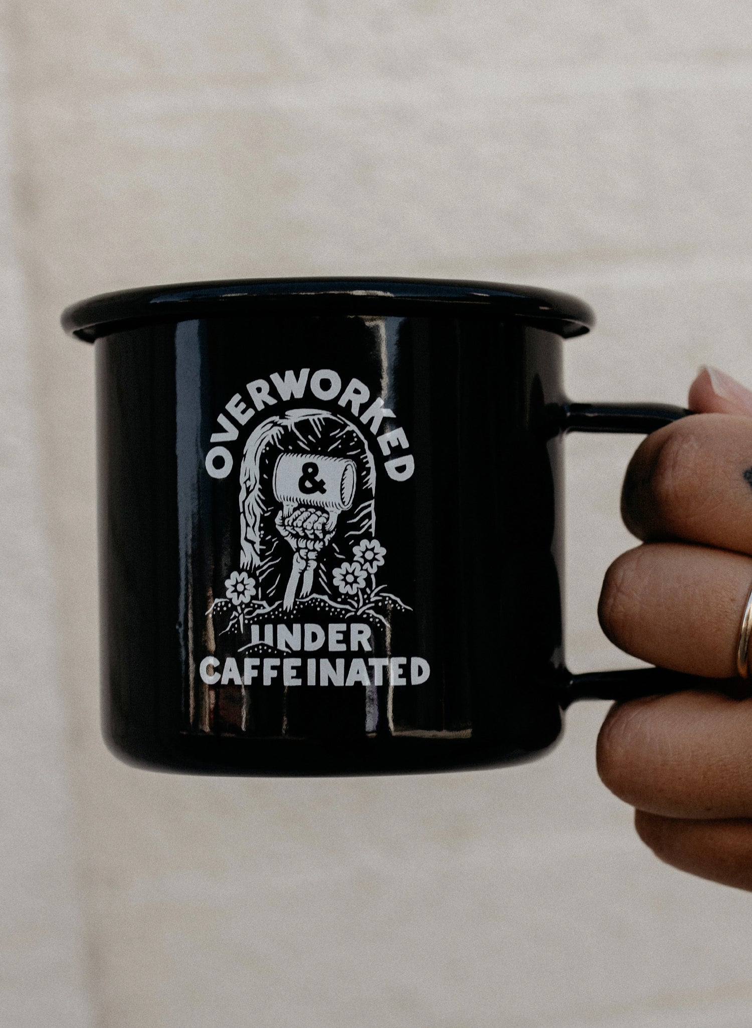 Overworked Under Caffeinated Mug