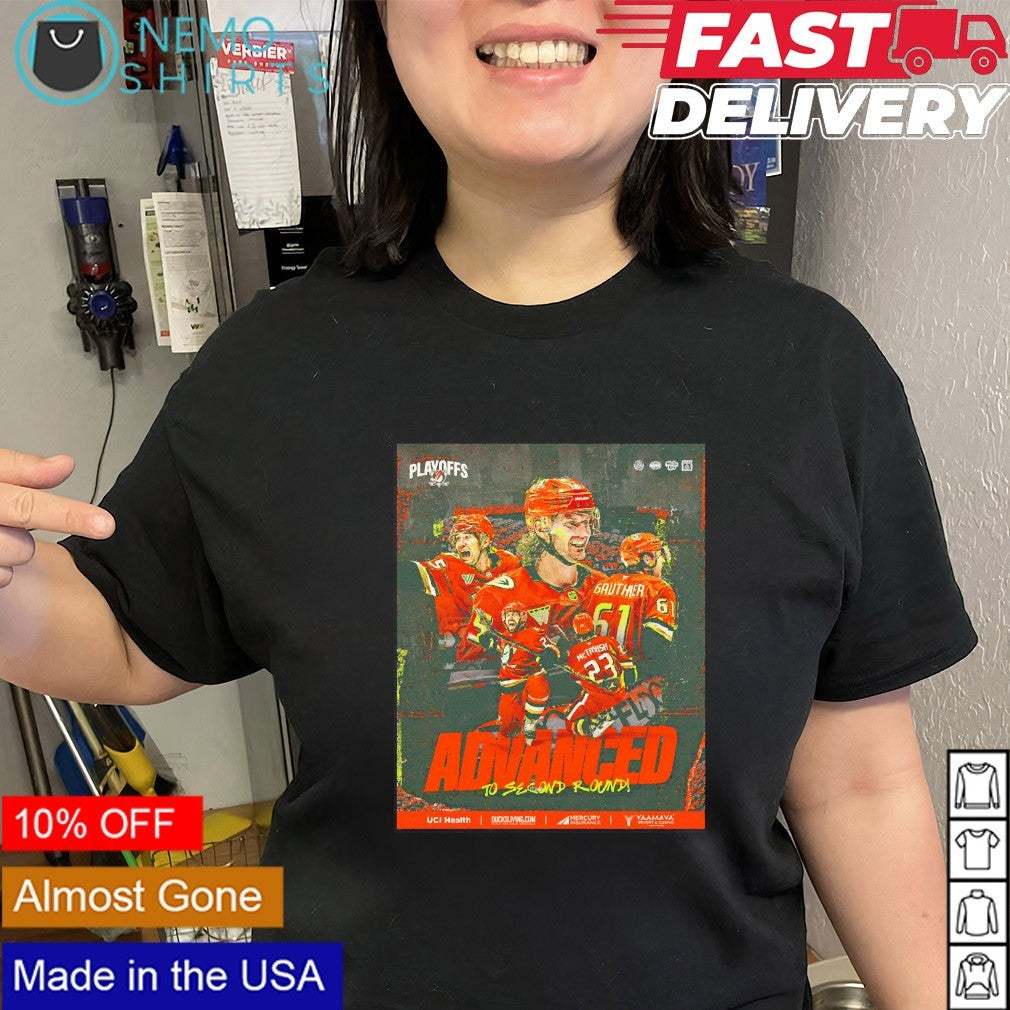 Anaheim Ducks advanced to second round 2026 Playoffs shirt