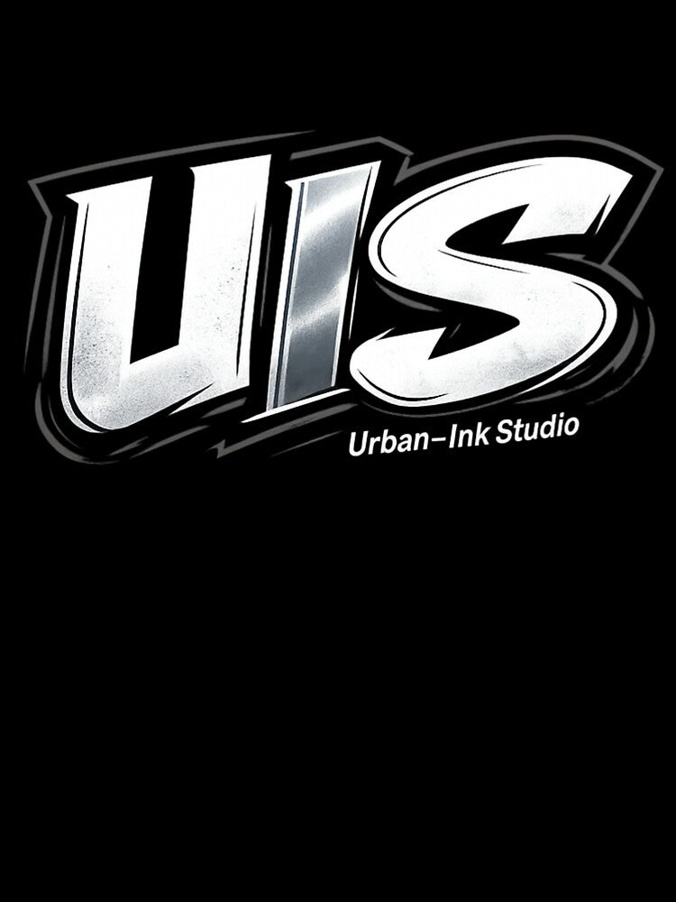 UIS Official Chrome Logo - Urban Ink-Studio Minimalist Emblem by Urban-InkStudio