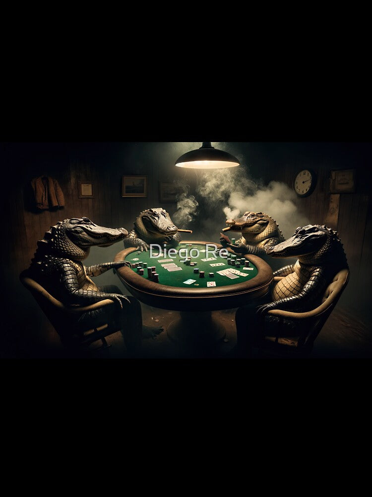 Alligators Playing Poker by Diego Re