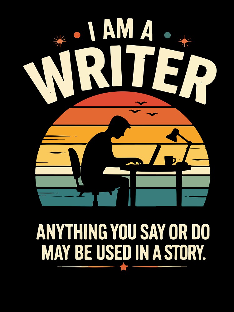 Funny Writer Humor Author Screenwriter Creative Writing Gift Idea by kiralynstration