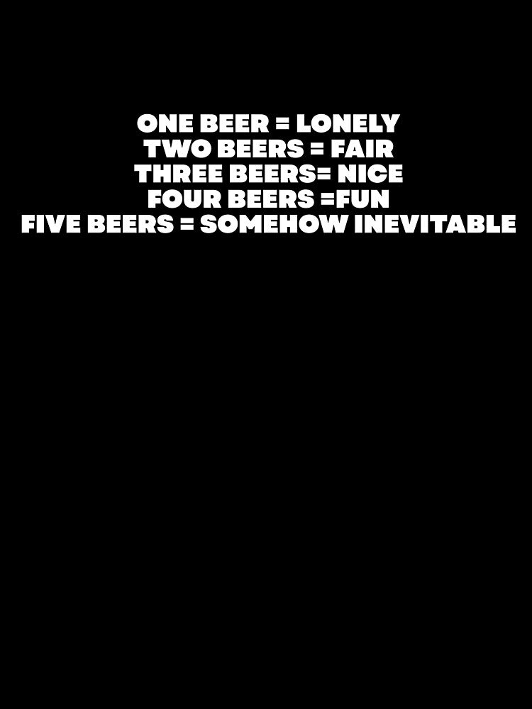 Beer Maths T-Shirt & Gifts | Funny Beer Lover Apparel by Kaylews_Designs
