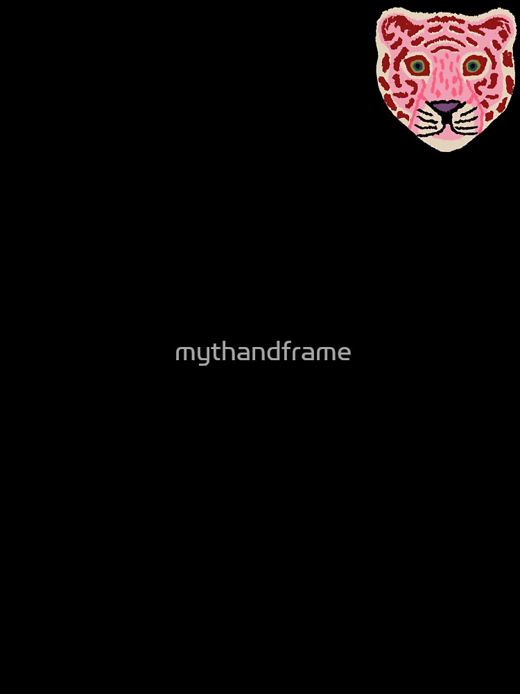 Pink Tiger Head by mythandframe