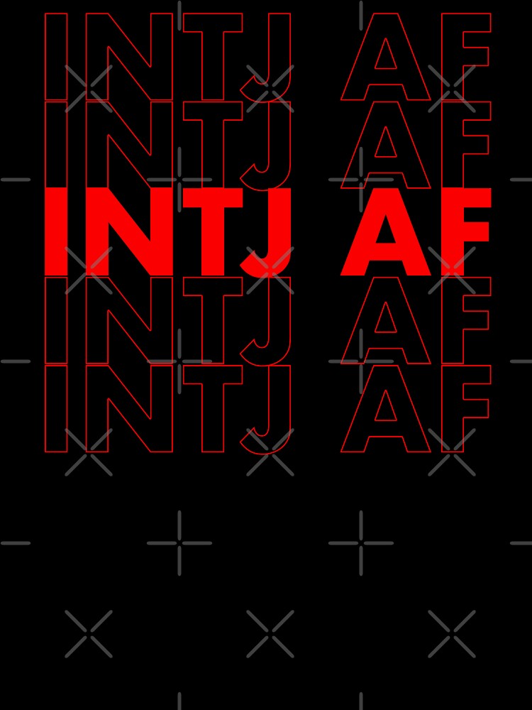 INTJ AF Red Personality MBTI Funny Shirt by FanaticTee