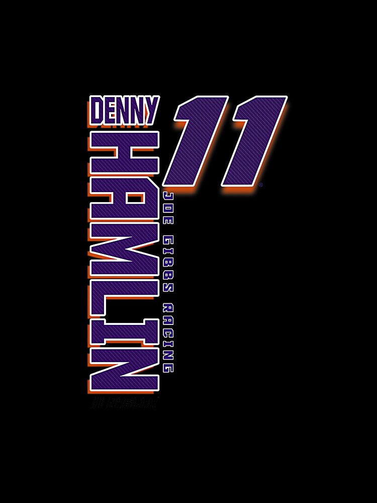 NASCAR - Denny Hamlin - Vertical Carbon Fiber Premium Tri-Blend by MichelleELawren