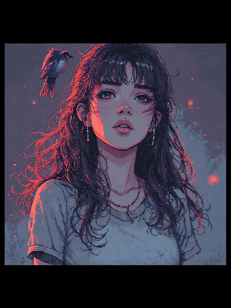 Retro Beautiful Girl Sticker by pexoboy