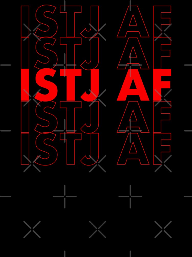 ISTJ AF Red Personality MBTI Funny Shirt by FanaticTee