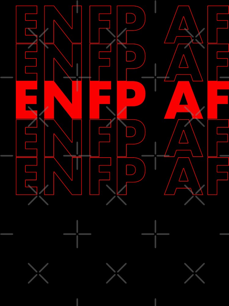 ENFP AF Red Personality MBTI Funny Shirt by FanaticTee