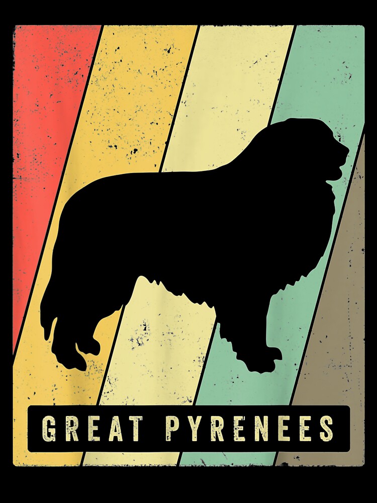 Great Pyrenees Dog Retro Vintage Gift by lolahomya