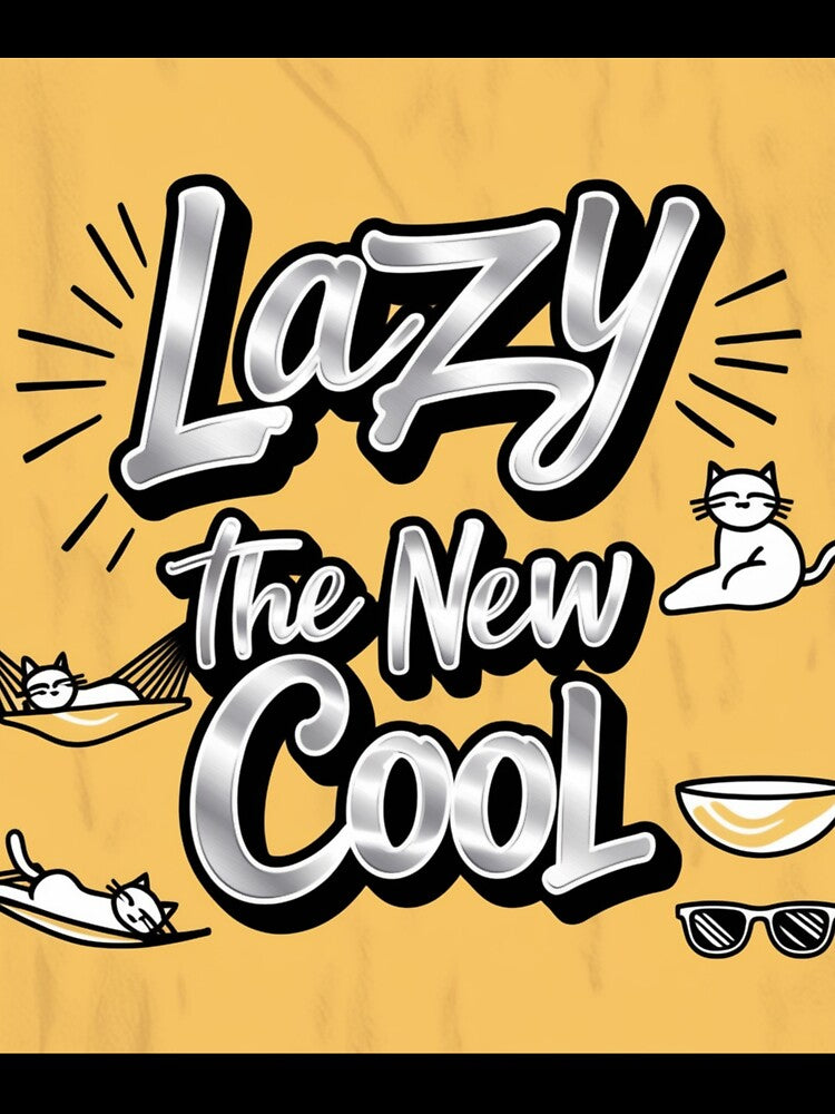 Lazy is the New Cool Design Merchandise by Design E Khaas