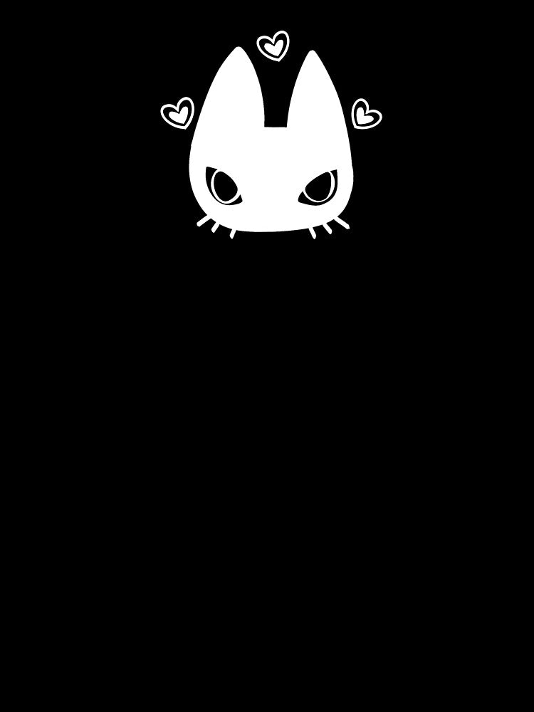 Grunge kitty -white by drewincognito