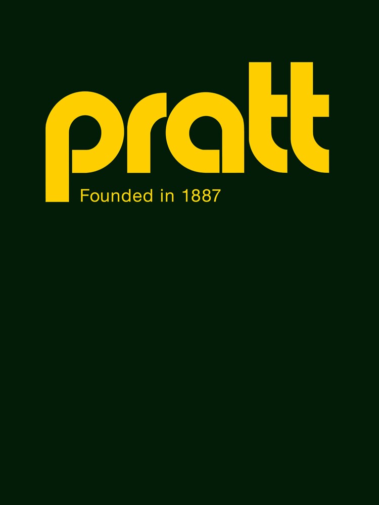 Pratt - Retro Logo Black And Gold  T-Shirt by DietePreub