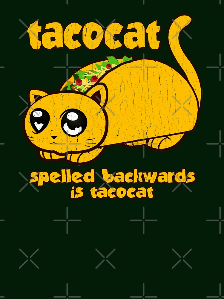 Funny - Tacocat Spelled Backwards (vintage look) by ROBOTFACE T-Shirts