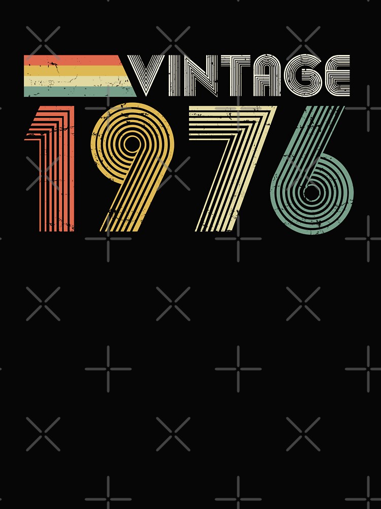 Vintage 1976, 50th Birthday Gift (Distressed Design) by RicardoTito