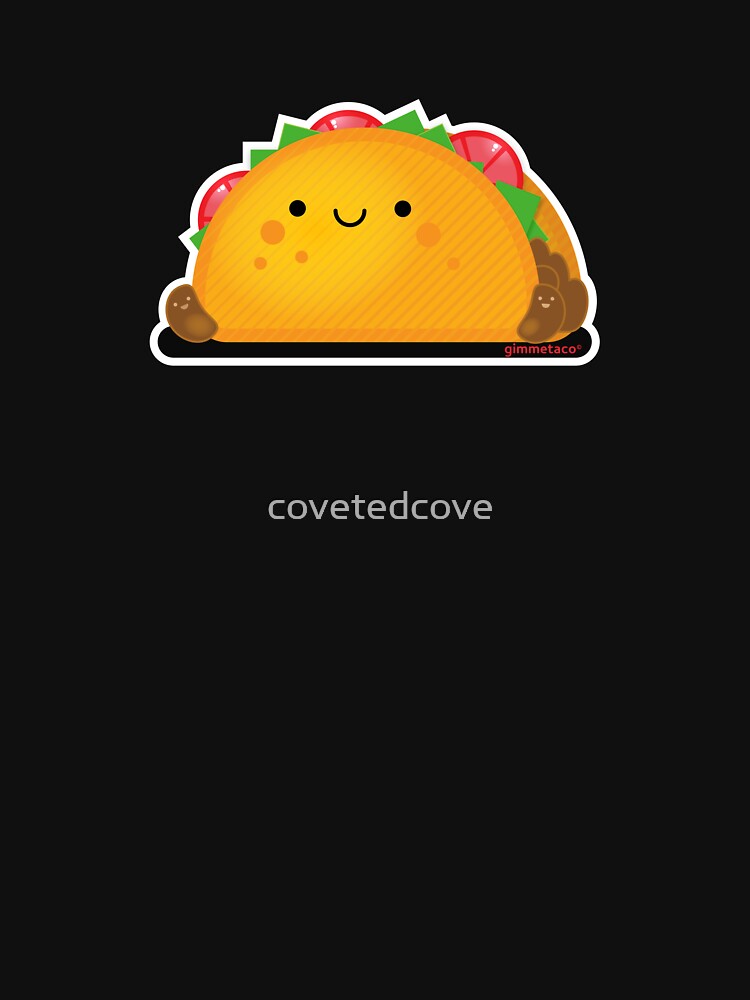 Vegetarian Taco and Smiling Beans Kawaii Taco Time by covetedcove