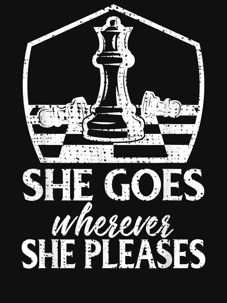 Funny Retro Vintage Chess She Goes Where by Jacinto-Duke-32