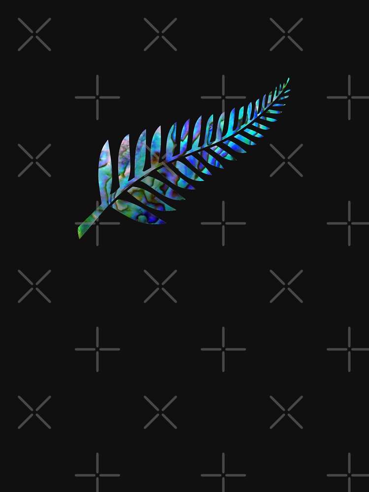 NEW ZEALAND FERN PAUA by Madjack Tees Kiwi SuperStore