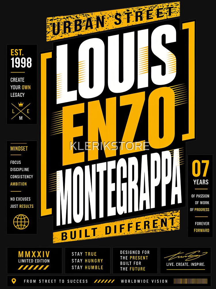Louis Enzo Montegrappa Urban Street Wear by KLERIKSTORE