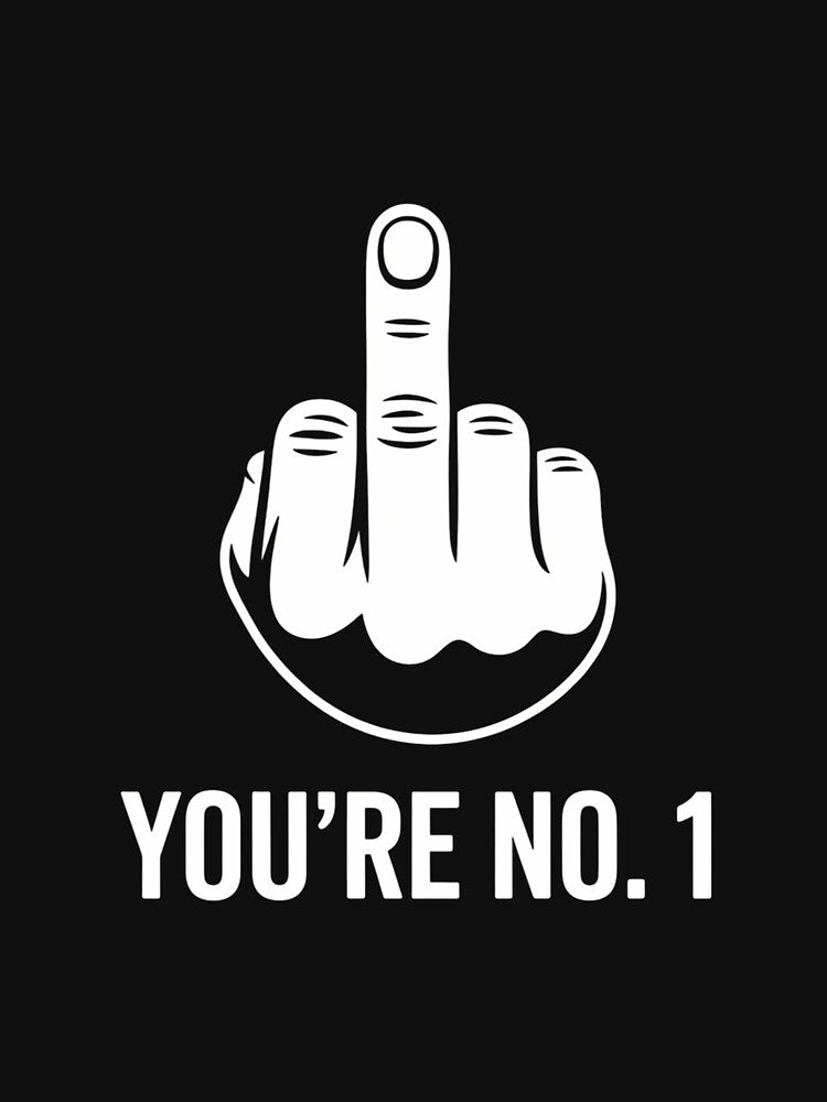 Middle Finger Sarcastic Joke by bloodhumph