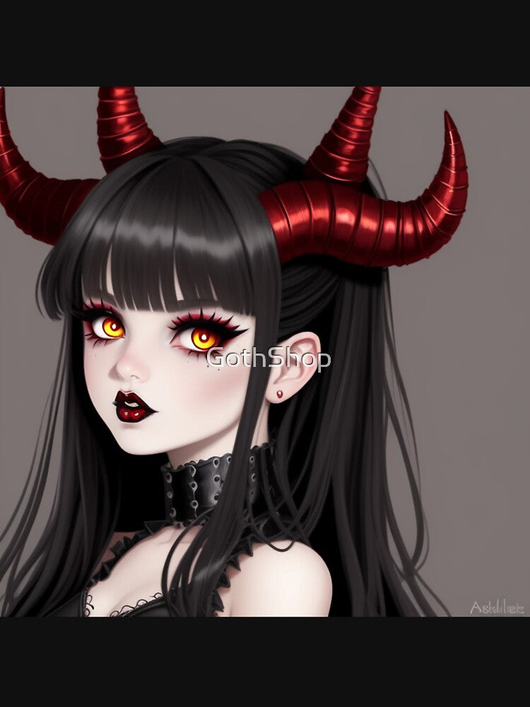 Goth Girl Cute Artwork 6 by GothShop