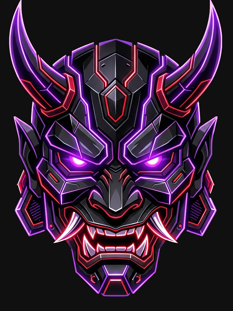 Cyber Oni Mask (Streetwear Style) by Stickersdevelop