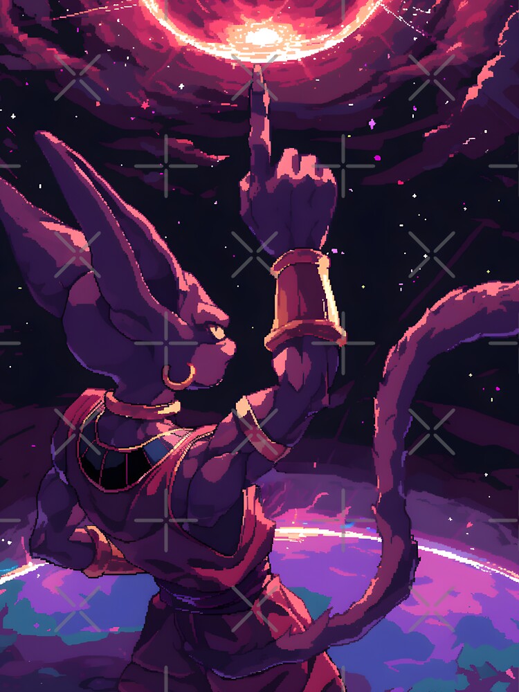 Beerus Pixel Art by SchellStation